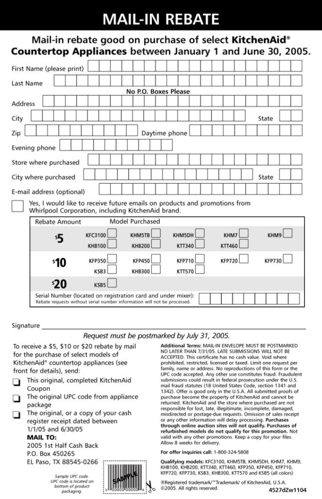 Maenards Rebate Form 6879