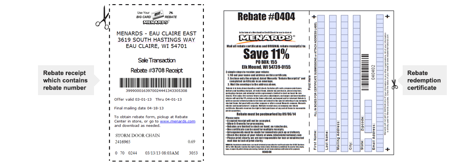 Menards 11 Rebate Form 7599