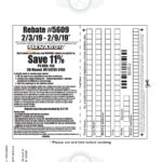 Menards 11 Percent Rebate Schedule 2023