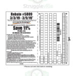 Menards Rebate Coupon 5809