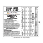 Menards Rebate Slip 7169