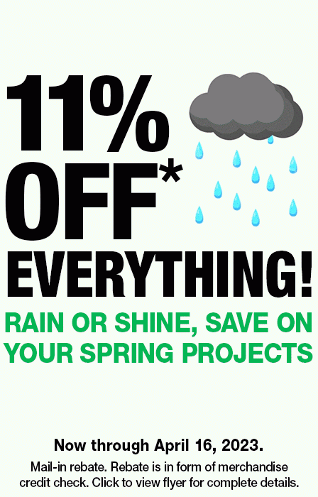 11 Rebate At Menards Merchhandise Credit