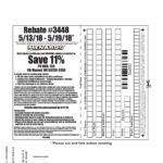 Menards Rebate Slip 3448