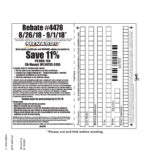 Print Menards Rebate 4478