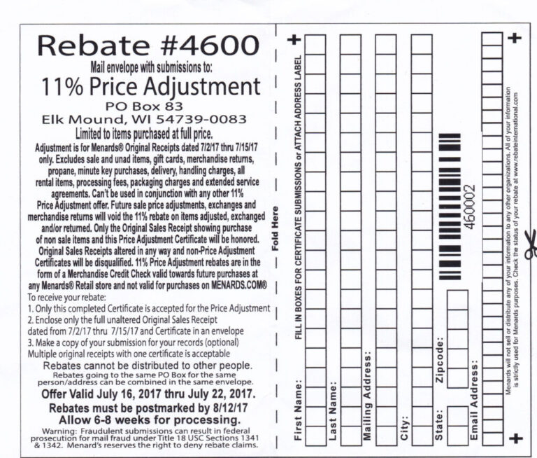 When Will Menards Have 11 Rebate Again 2023