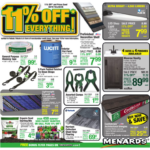 Menards 11 Percent Rebate Sale Dates 2023