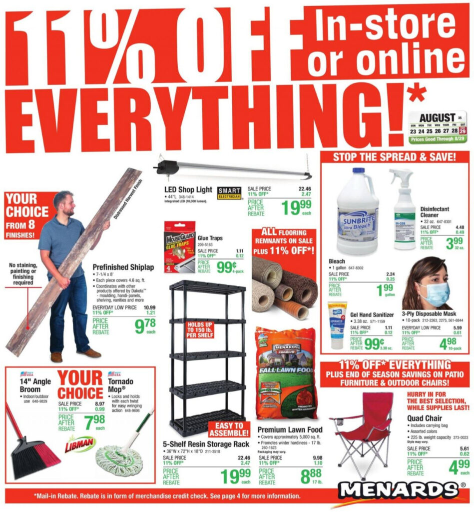 Menards 11 Rebate