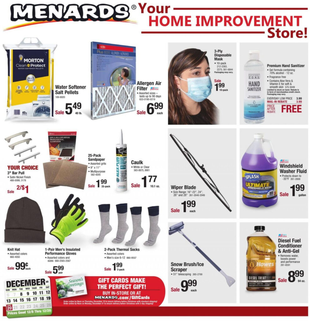 Menards Next Rebate Sale